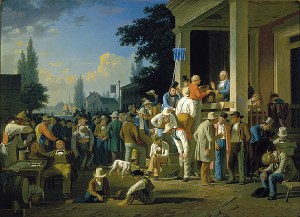 The County Election by George Caleb Bingham