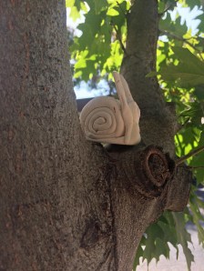 One of the most recently installed snails, October 2014.