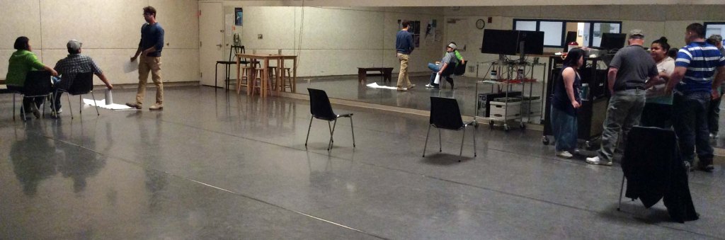 Studio 2 is pretty big, making room for Jose Miguel Castaneda to work on his literary-turned-theatrical project with his leading lady Maria Chavez and Jim... while EC artists Sue Thao, Oscar Onsurez, and Ivan Hernandez work on music projects with Lulu